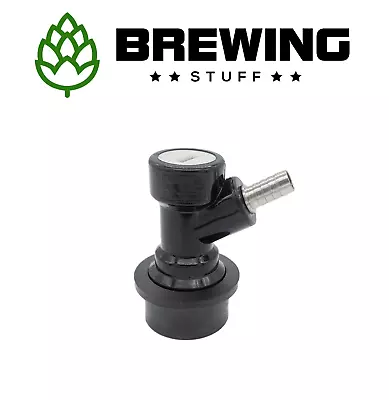 Corny Keg Ball Lock Disconnect Black Barbed - Beer Cider Brewing Home Brew Out • £7.95