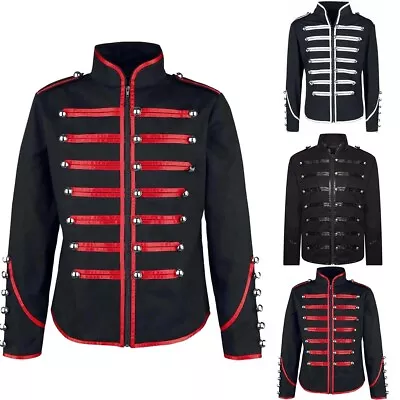 Mens Retro Gothic Jacket Frock Coat Steampunk Victorian Morning Steampunk Top# • $36.29