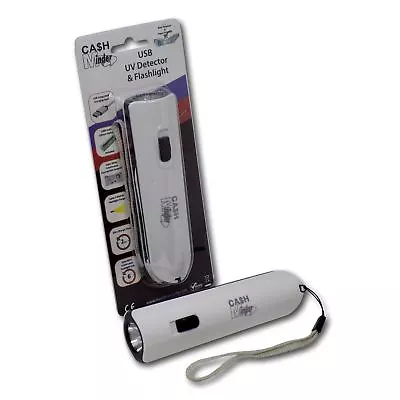 £9.75 • Buy Cash Minder USB Rechargeable UV Counterfeit Forged Fake Money Tester Detector