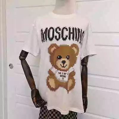 Women's MOSCHINO Bear Print Cotton T-shirt (S) • $99