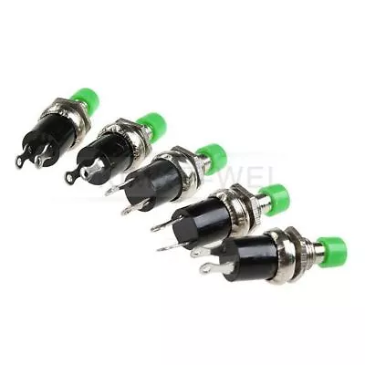 5 X Green Momentary On Off Push Button Micro Switch NEW • $3.90