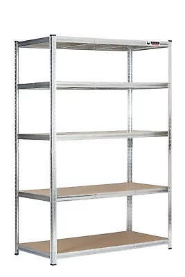 NEW Rhino Racking Steel Garage Shelving Unit – Galvanised 180x120x60cm 1000kg • £53.99