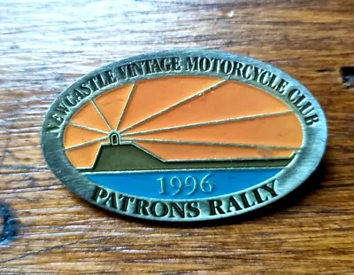 Newcastle Vintage Motorcycle Club 1996 Badge Patrons Rally • $13.80