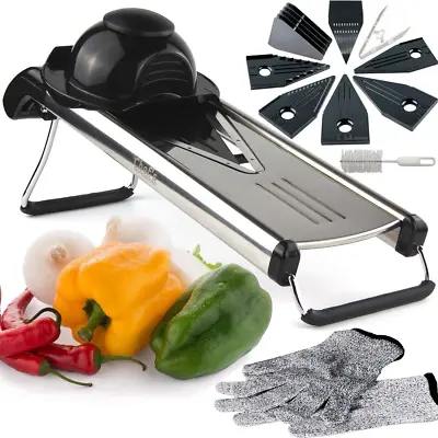 Chef’s Inspiration Premium V-Blade Mandolin Slicer Cutter Food Grater Vegetable • £32.99