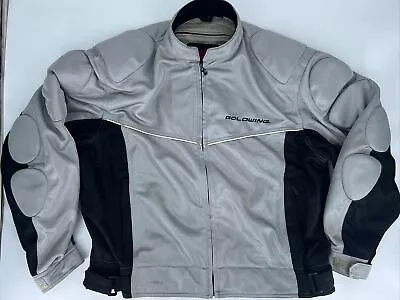 HONDA GOLDWING GRAY Padded Motorcycle Touring Jacket Fairchild Sports 2XL • $49.67