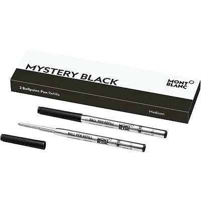 MONTBLANC Ballpoint Pen Refills (M) Mystery Black 116190 – Refill Cartridges ... • $25.32