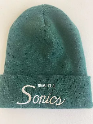 Seattle Sonics Green Winter Beanie Cap Hat Mitchell & Ness • $16.99