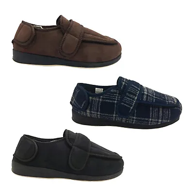 Mens Slippers Grosby Panda Comfit Hook And Loop Full Adjustable Slipper 6-12  • $44.95