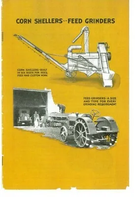 IHC International McCormick-Deering Corn Shellers Feed Grinders Mills Brochure • $25