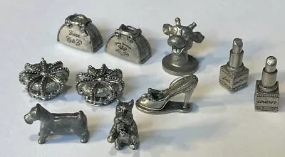 10 Monopoly USAopoly Token Pieces Geoffrey Purse Dog Shoe Crown Lipstick Couture • $0.99