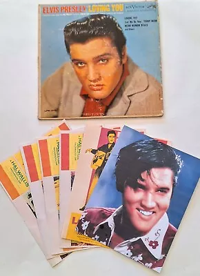 1957 Elvis Presley LP Loving You LPM 1515 Souvenir Poster And More Included.  • $47