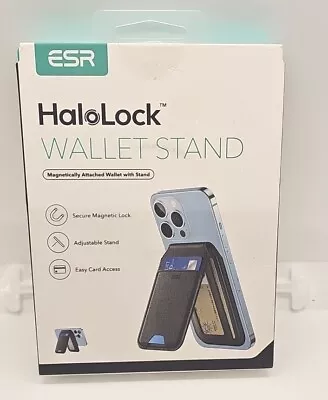 ESR HaloLock Vegan Leather Wallet Stand MagSafe Wallet And Adjustable Stand • $25