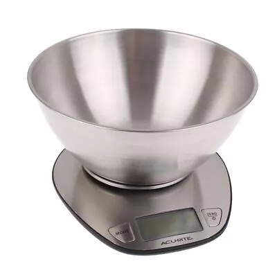 'Acu-rite' - Digital Kitchen Scale  With Bowl 1g/5kg • $31.95