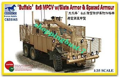 Bronco CB35145 1/35  Buffalo 6x6 MPCV W/Slate Armor&Spacad Armour • $68.39