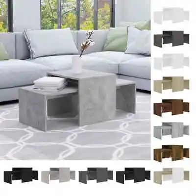 £31.99 • Buy Coffee Table Set Engineered Wood Living Room Sofa Table Multi Colours VidaXL