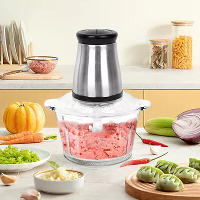 2L Electric Meat Grinder Blender Food Vegetable Processor Chopper Mincer Home • $34.67