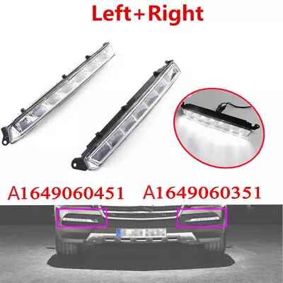 2*LED Daytime Running Light Fog Lamp For Mercedes X164 X166 GL320 GL350 ML63 AMG • $39.98