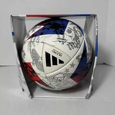 Adidas MLS Pro Official Match Game Ball 2023 24 White Red Soccer HT9026 Size 5 • $93.48