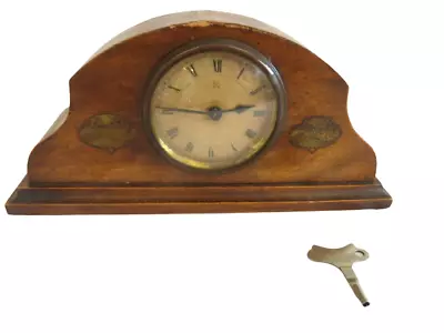 HAC German Mantle Clock For Restoration Wooden Vintage Retro Charity Listing • £24.99