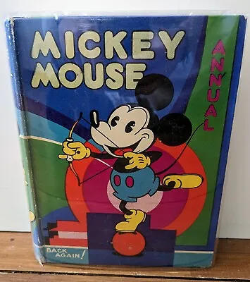 Mickey Mouse Annual 1933 (published 1932). Vintage Disney. Black History/Racist • $462.43