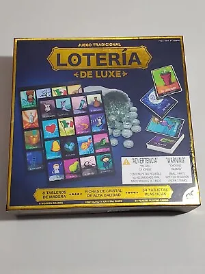 Loteria De Luxe Juego Tradicional Mexican Bingo Board Game - New - Sealed • $22.49