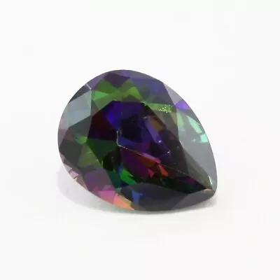 MYSTIC RAINBOW QUARTZ 9 X 7 MM PEAR CUT CLOSEOUT F-4281 • $2.39