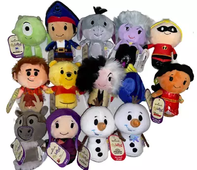 Hallmark Itty Bittys Disney Ursula Olaf Dory Pooh Mal Jake Plush Mini Small Nwt • $9.99