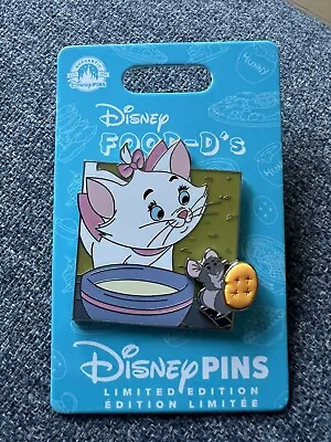 Disney Pin Food-D’s Aristocats Marie Pin LE5000 • £17.50