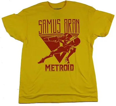 Metroid (Nintendo) Adult New T-Shirt - Samus Aran Red Triangle Shooting Logo • $14.98