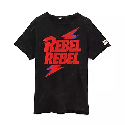 David Bowie Unisex Adult Rebel Rebel T-Shirt (NS6641) • $34.46