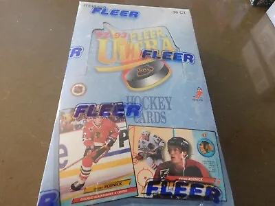 92-93 Ultra Fleer Hockey Factory Sealed Box 36 Packs Per Box • $44.95