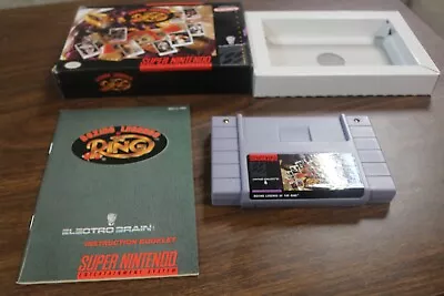 SNES Super Nintendo Boxing Legends Of The Ring Complete In Box CIB • $34.99