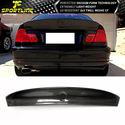 Fits 99-06 BMW E46 3 Series 2Door & M Coupe Trunk Spoiler Wing Carbon Fiber • $231.79