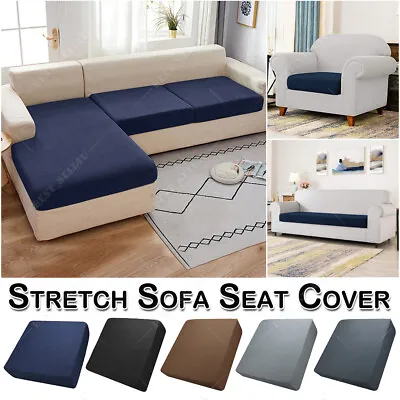 Sofa Cushion Cover 1 2 3 4 Seater Stretch Lounge Slipcover Protector Couch Cover • $12.99