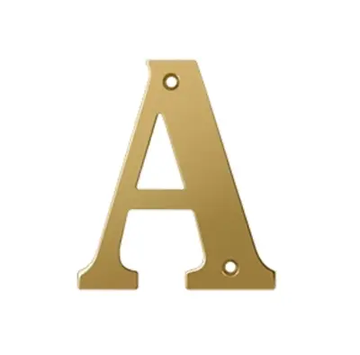 Deltana RL4 Solid Brass 4  Traditional Letters | 4 Finishes • $20.32