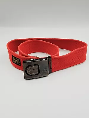 G-STAR RAW Mens Size S Originals Metal Buckle Red Rope Press Belt • $48.93