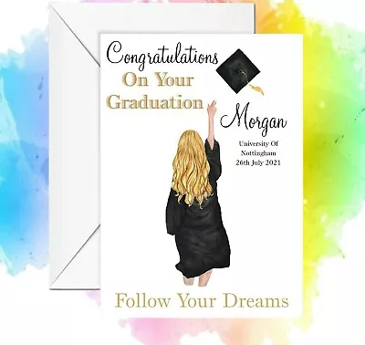 Personalised Graduation Card Customize Graduation Card • £2.99