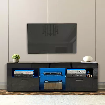 LED TV Stand Entertainment Center TV Media Console Table For TVs Up To 55  US • $144.99