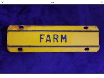 Vintage Farm Truck Plate Topper Accessory Chevy Ford GMC Dodge Studebaker Ram • $48