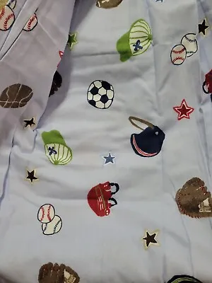 Pottery Barn Kids  All Star Flannel Sports  Twin Flannel Duvet Cover See Picture • $35