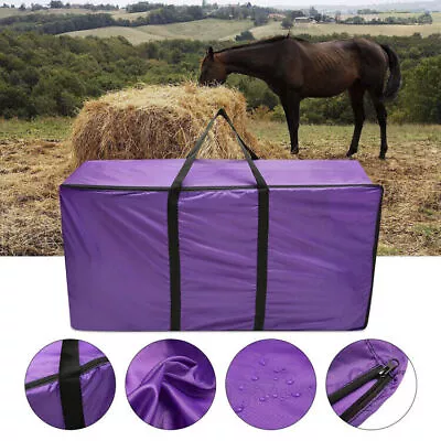 Hay Straw Bale Bag Storage Carry Waterproof Camping Horse Feeder Riding Gear • £14.09