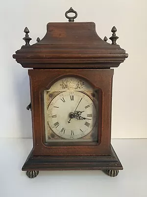 TIANGUAN Quartz Wooden Mantle Shelf Clock W/Door Key Hooks Ornate Roman Vintage • $50