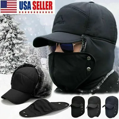 Men Aviator Hat Trooper Winter Ear Flap Snow Ski Elmer Fudd Mask Hood Cap • $7.99