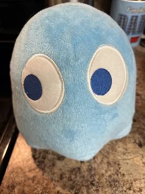 Ms. Pac-Man Blue Ghost Plush 9” Toy Factory EUC • $12