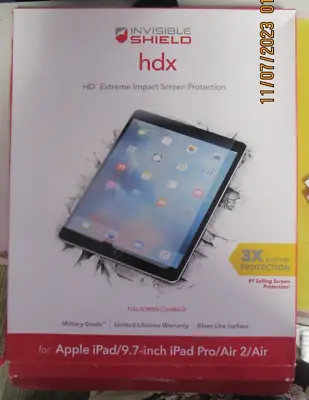 Zagg Invisible Shield HDX Extreme Screen Protector For Apple IPad Pro/Air/Air 2 • $11.99