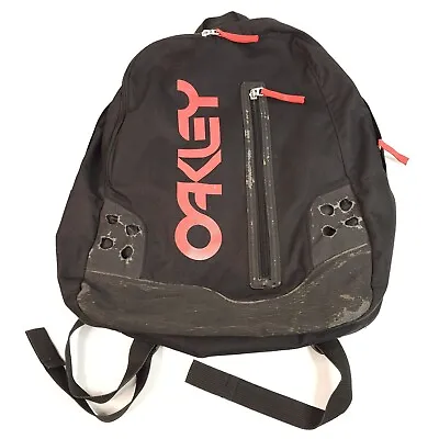 Oakley Backpack Black And Red Distressed No Holes • $21