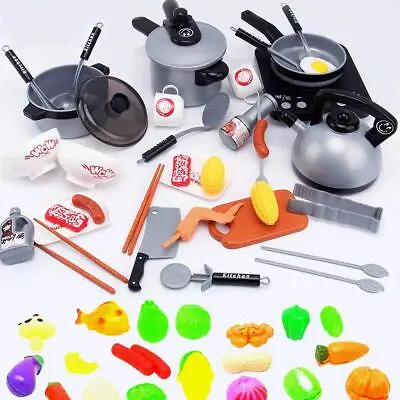 £19.99 • Buy 60Pcs Children Kitchen Toys Cooking Utensils Pretend Play Kitchen Accessories