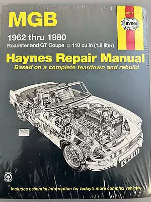 MGB Roadster & GT Coupe 1962-1980 Shop Manual Repair Service Book Haynes • $33.50