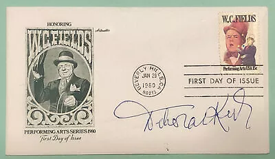 Actress Deborah Kerr Autographed FDC Cover 1980 W. C. Fields FDOI Sc 1803 • $47.99