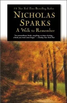 A Walk To Remember - 0446693804 Paperback Nicholas Sparks • $3.98